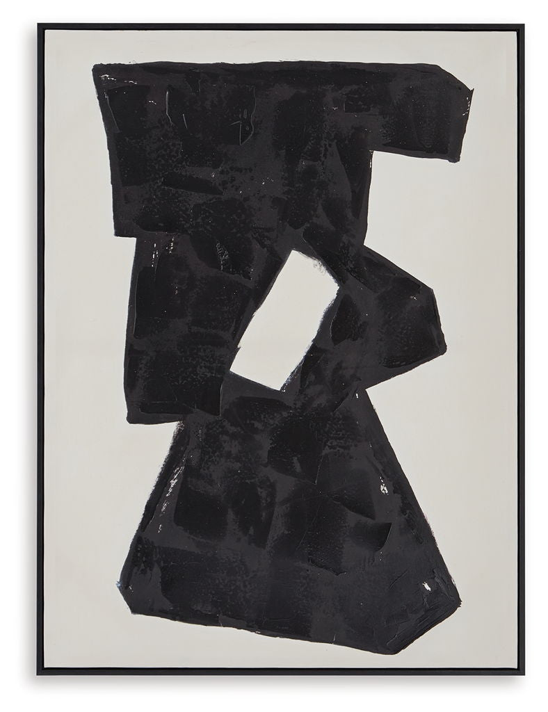Garviery - Wall Art - Black / Cream