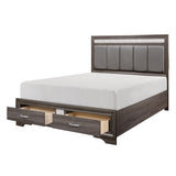 Luster - Platform Bed With Footboard Storage