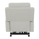 Marsha - Power Recliner With Lift & Massage - Light Gray Leather