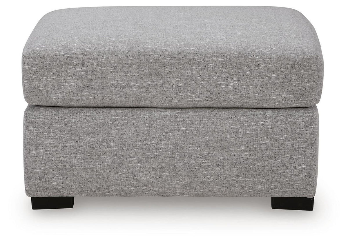 UrbanCrest - Oversized Accent Ottoman - Pewter