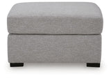 UrbanCrest - Oversized Accent Ottoman - Pewter