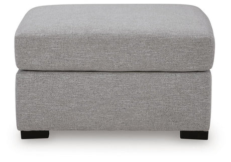 UrbanCrest - Oversized Accent Ottoman - Pewter