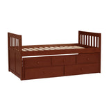 Rowe - Twin/Twin Trundle Bed - Cherry