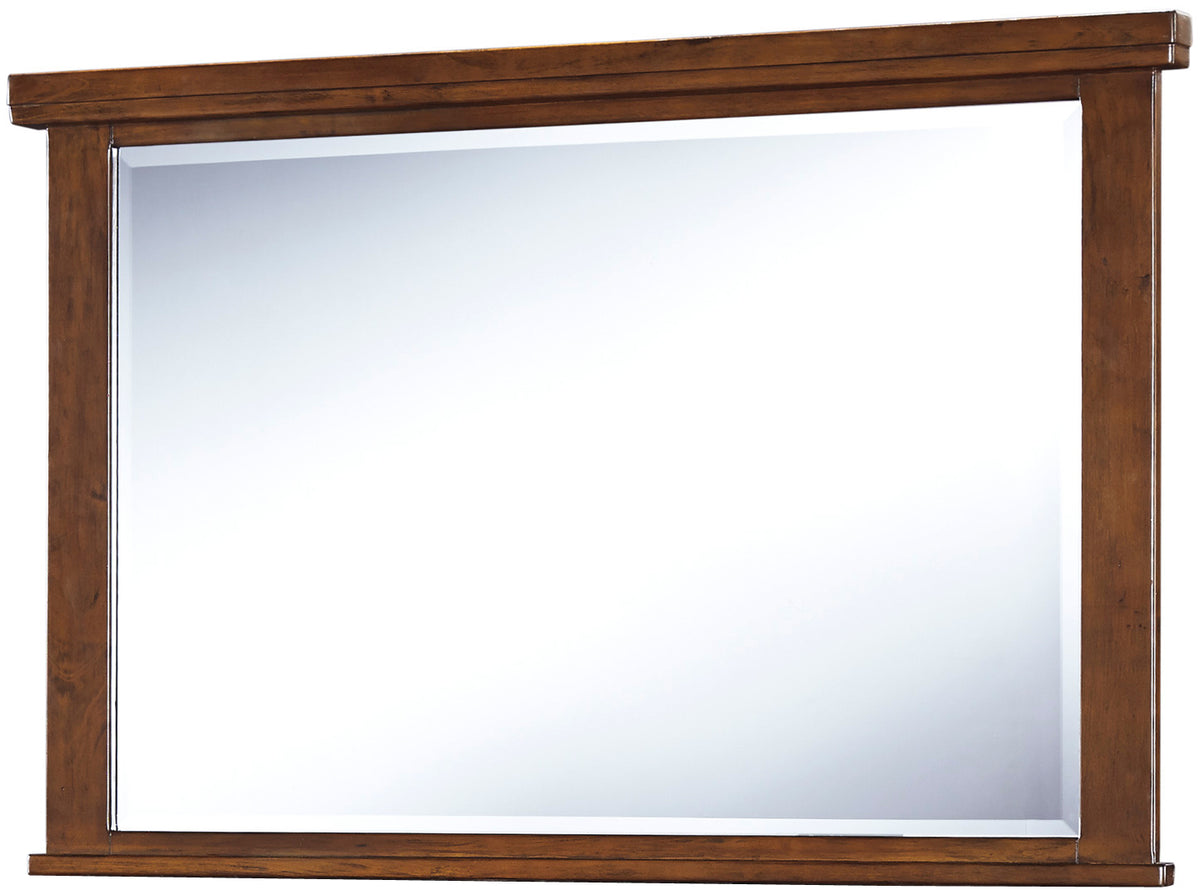 NELA Brown 65" Wide Dresser & Mirror