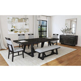 Transcend - Dining Bench - Charcoal / Light Gray