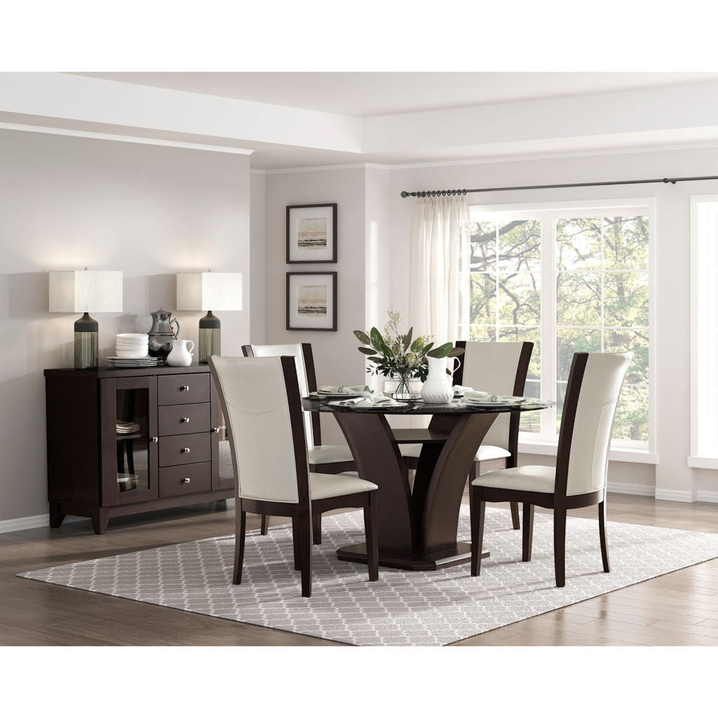 Daisy - Round Table With Glass Top