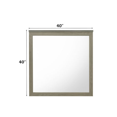 Joanna - Mirror - Weathered Gray