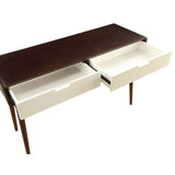 Christa - Sofa Table - White & Espresso