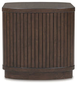 Korestone - Square End Table - Dark Brown