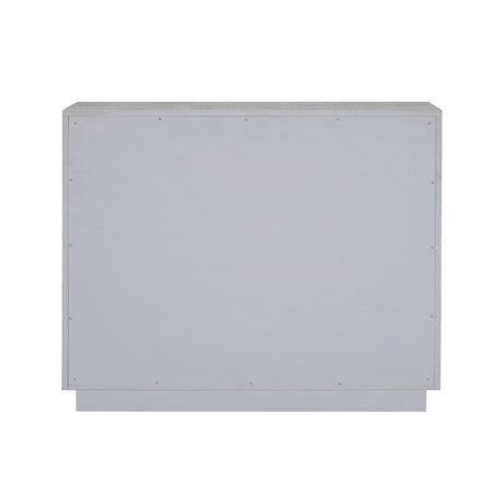 Anpu - Console Cabinet - Silver Faux Crocodile Skin