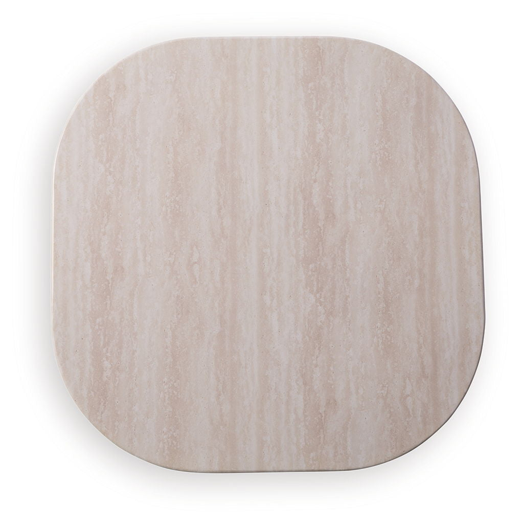 Dolan Creek - Square End Table - Beige / Brown