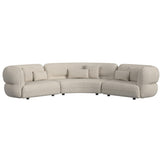 Four Seasons - Sectional Set With 6 Pillows - Camel