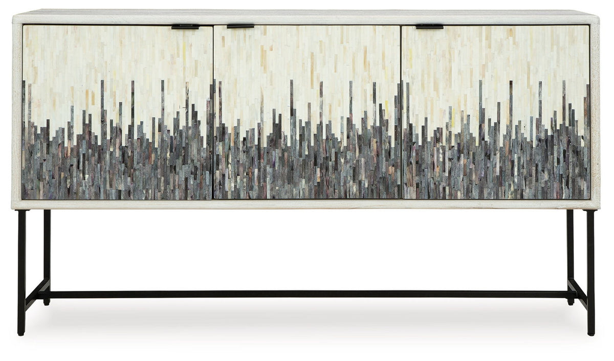 Freyton - Accent Cabinet - White / Gray