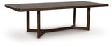Dilenno - Rectangular Dining Room Extension Table - Dark Brown