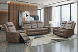 Keldon - Reclining Console Loveseat With Power Footrest - Brown