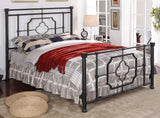MARZELL Black Metal Bed