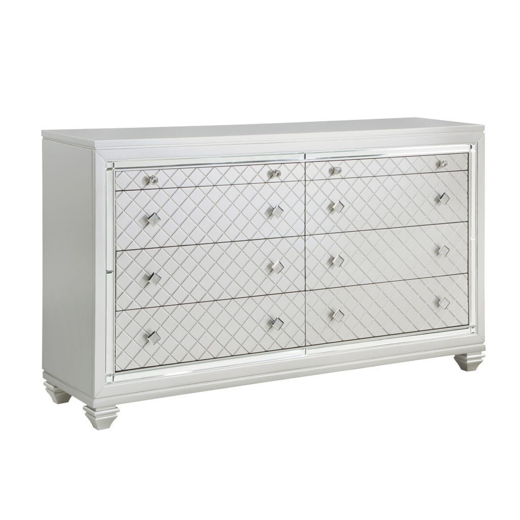 Leesa - Dresser - Silver