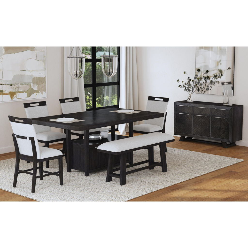 Transcend - Counter Table With Leaf - Charcoal