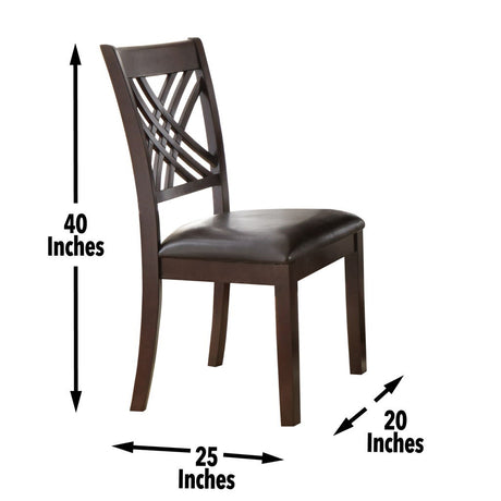 Adrian - Side Chair - Dark Brown