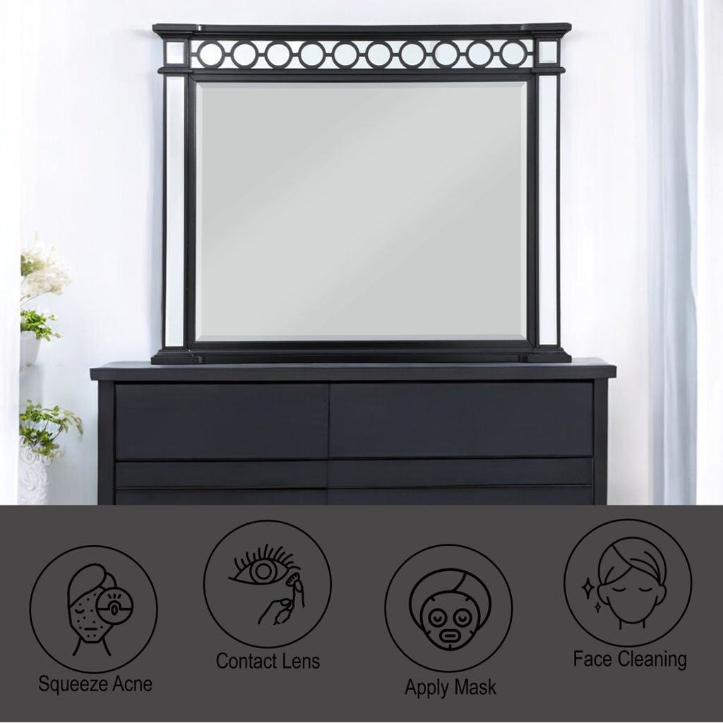 Varian II - Mirror - Mirrored, Black & Sliver
