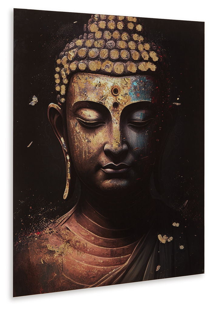 Caymoore - Wall Art - Black / Gold Finish
