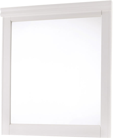PARIS White 60" Wide Dresser & Mirror
