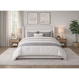 Angeline - Complete Queen Non-Storage Bed - Gray Fabric