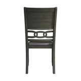 Amherst - Dining Side Chair With Fabric Cushion Side Stretcher (Set of 2) - Gray Finish