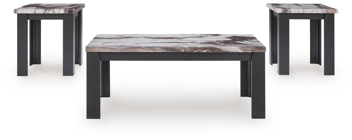 Jazmore - Occasional Table Set (Set of 3) - Dark Brown
