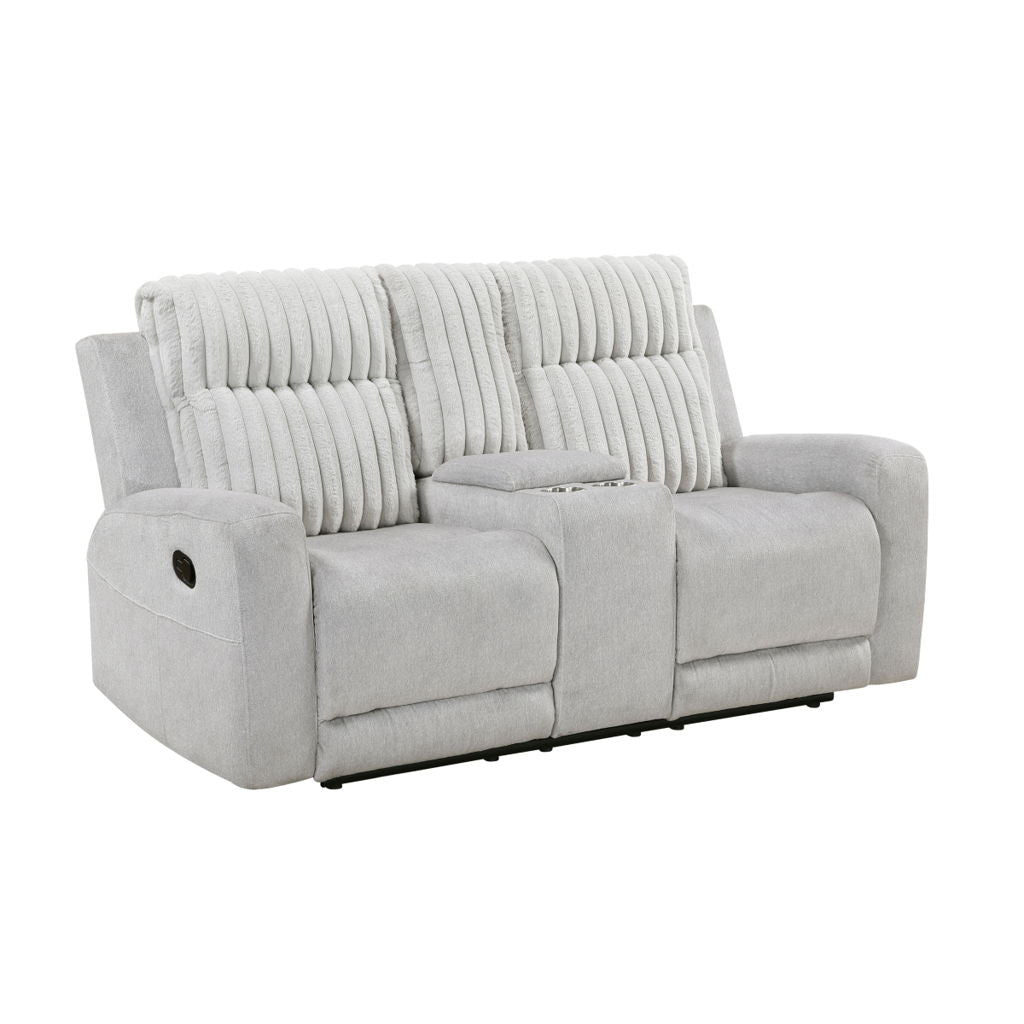 Benton - Double Reclining Loveseat - Light Gray