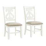 Stone - Wooden Swirl Back Side Chair (Set of 2)