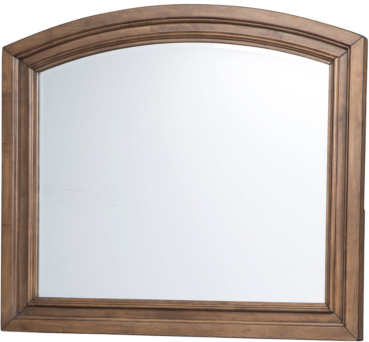 BELTON Light Brown 65" Wide Dresser & Mirror