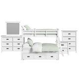 Hampton Kids - Bunk With Ladder And Trundle Bedroom Set