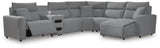 Modmax II - Reclining Sectional - Salt And Pepper