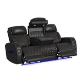 Prime Time - P3 Sofa With I Table, Reading Light, Heat, Massage, LED, And Speaker
