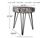 CESNA Silver 19" Wide Table