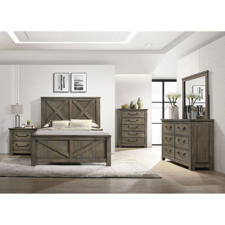 Maverick - Nightstand With USB - Gray