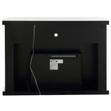Noralie - 51" Fireplace With LED - Mirrored & Faux Diamonds