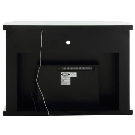 Noralie - 51" Fireplace With LED - Mirrored & Faux Diamonds