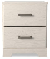 Stelsie - Two Drawer Night Stand - White