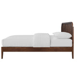 Soma - 5/0 Platform Spindle Queen Bed - Walnut