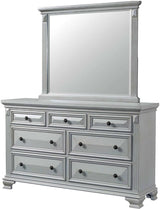 CONROE Gray 65" Wide Dresser and Mirror