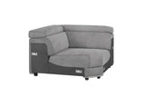 Alwin - Modular Wedge - Dark Gray Fabric