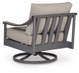 Ocean Beach - Swivel Lounge With Cushion - Gray