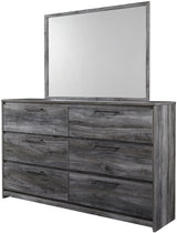 APTON Gray 62" Wide x 69" Height Dresser & Mirror