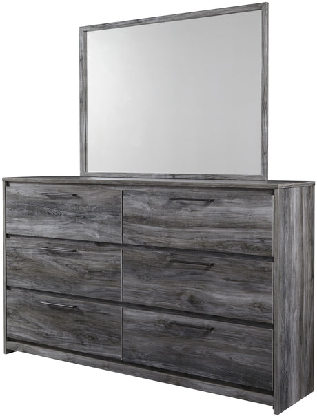 APTON Gray 62" Wide x 69" Height Dresser & Mirror
