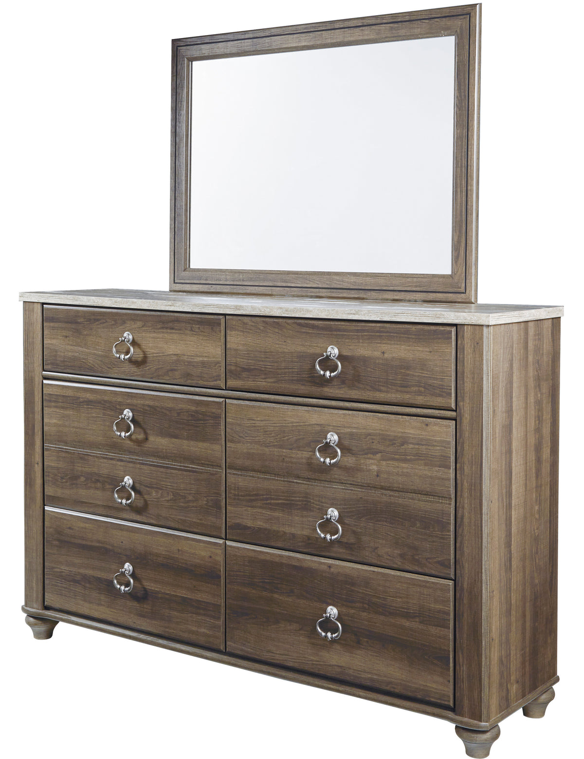 Cresthill Brown Dresser & Mirror