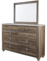 Cresthill Brown Dresser & Mirror