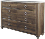 Cresthill Brown Dresser & Mirror
