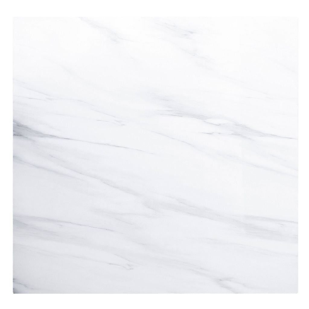 Yabeina - Square Dining Table - Marble Top Top & Gray Oak